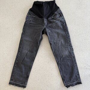 Old Navy maternity jeans - black distressed size 6L